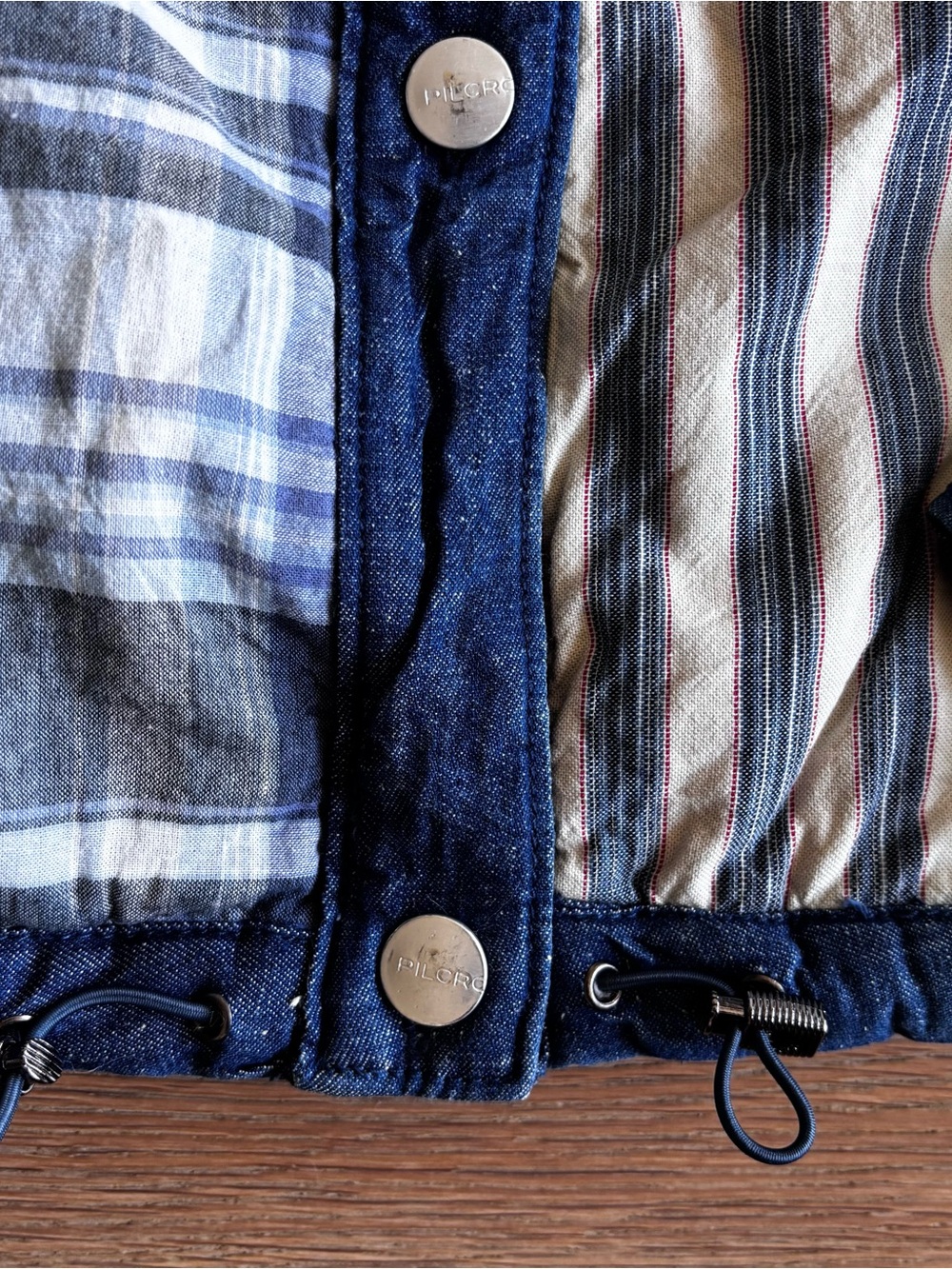 Pilcro Patchwork Jacket
Chambray, plaids, Blues
M - Picture 10 of 12
